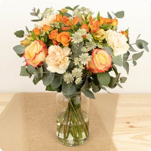 bouquet abricot livraison de fleurs 123fleurs bloomyrama