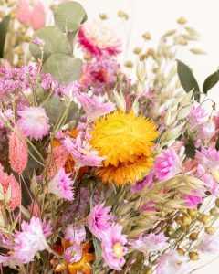 Bouquets de fleurs séchées roses livraison Bergamotte comparateur bloomyrama