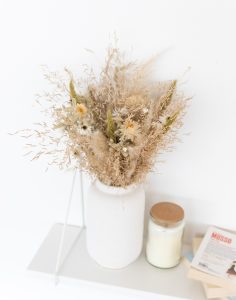 féerie blanc bouquet de fleurs séchées bloomyrama