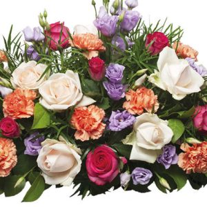 gerbe funéraire multicolore livraison fleurs de deuil comparateur bloomyrama