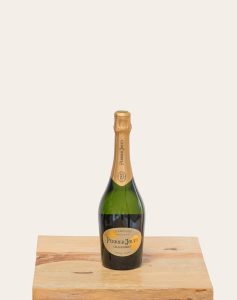 Duo bouquet fleurs de saison et champagne Perrier Jouet grand brut bloomyrama