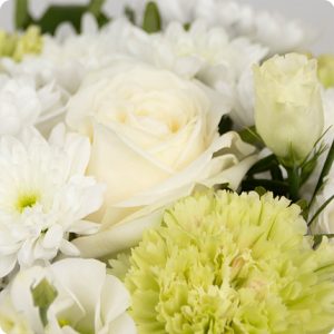 Bouquet blanc de deuil comparateur fleurs bloomyrama