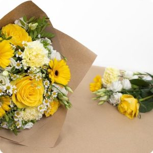 Livraison bouquet de fleurs jaune 123fleurs comparateur bloomyrama