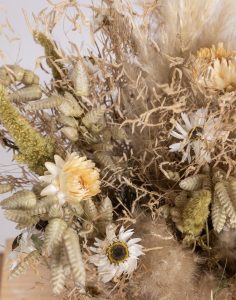 féerie blanc bouquet de fleurs séchées bloomyrama