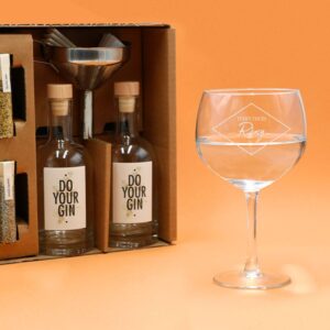 kit de fabrication gin et verre Interflora