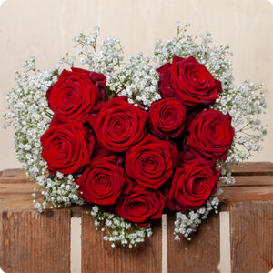 Bouquet coup de foudre roses rouges livraison 123fleurs comparateur de fleurs bloomyrama